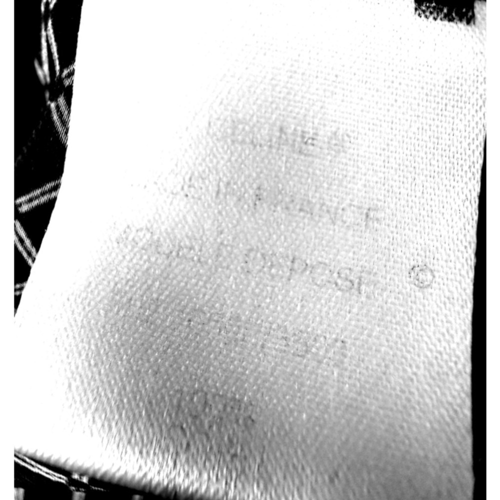 Vintage Celine Silk Tan Brown Patterned Button Down Shirt, Size 42 , US 10 - Picture 13 of 16